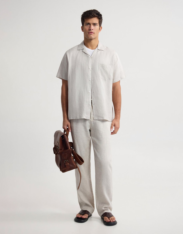 Oxford - Griffin French Linen Short Sleeve Shirt