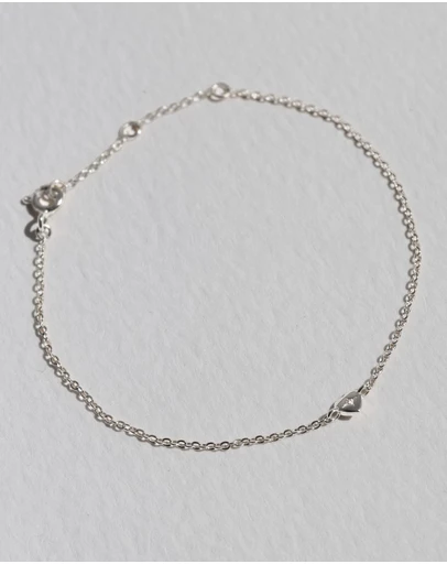 SAINT VALENTINE - Mini Heart Bracelet - Silver