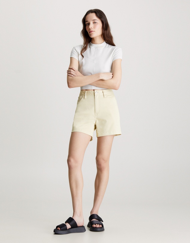 Calvin Klein Jeans - Cotton Twill Mom Shorts