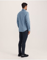 SABA - Lucian Long Sleeve Stretch Check Shirt