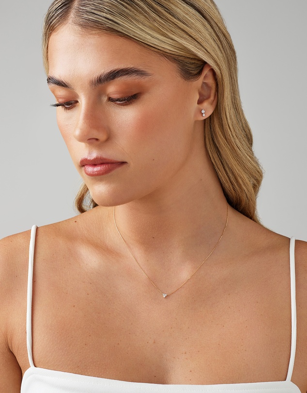 Michael Hill - Necklace With 0.08 Carat TW Diamonds in 10kt Yellow Gold