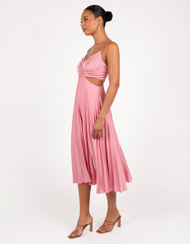 Petal & Pup - Niamh Midi Dress - Poppy Pink