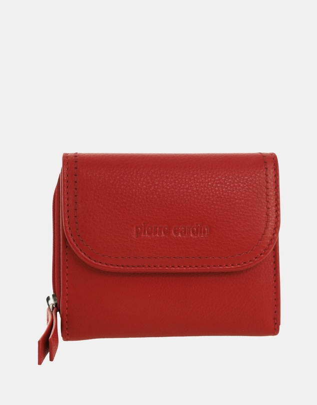 Pierre Cardin - Pierre Cardin Ladies Leather Tri-Fold Tab Wallet