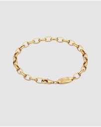 Haze & Glory - ICONIC EXCLUSIVE - Bracelet Men Link Chain 925 Sterling Silver Gold-Plated