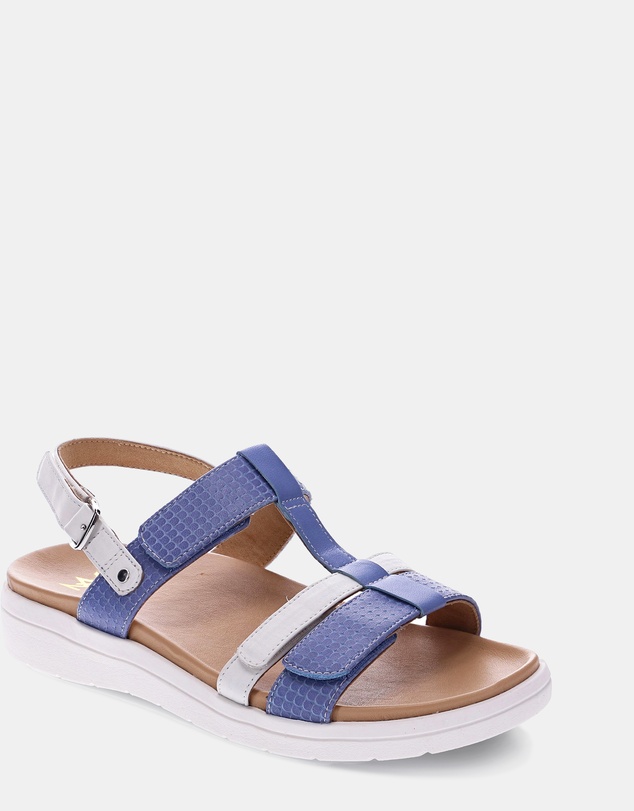 Mia Vita - Bryn Adjustable Sandal - Blue Multi