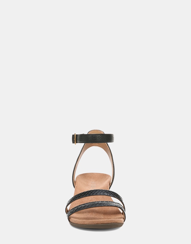 Vionic - Orlanda Wedge Sandal - Black Pearl Snake
