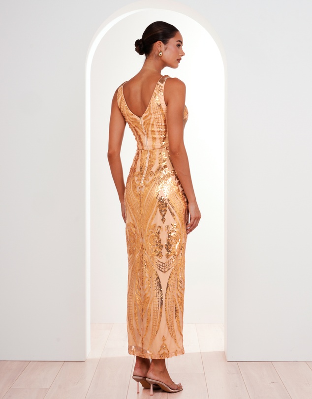 Pilgrim - Jordana V-neck Sequin Dress