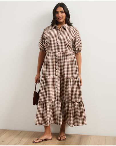Chocolate & White Gingham