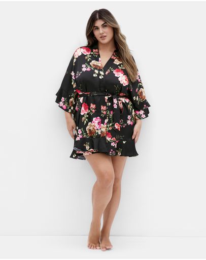 Black Floral Print