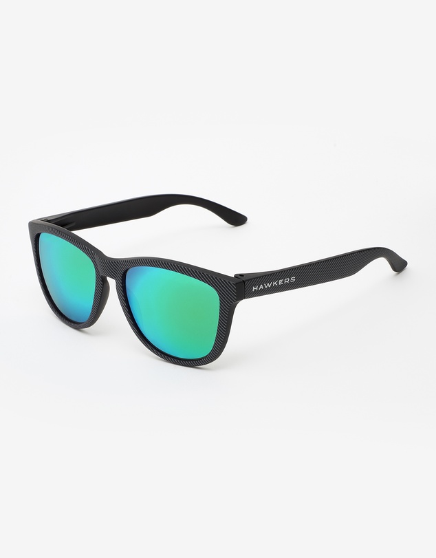 Hawkers Co - HAWKERS - Polarized Black Emerald ONE CARBONO  Sunglasses for Men and Women UV400