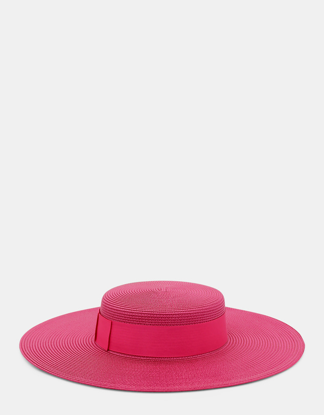 Morgan & Taylor - Macy Racewear Boater in Magenta Pink