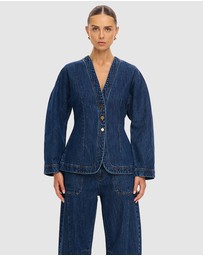 KIVARI - Jessica Denim Barrel Jacket