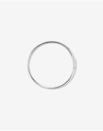 Michael Hill - Cubic Zirconia Eternity Oval Bangle in Sterling Silver