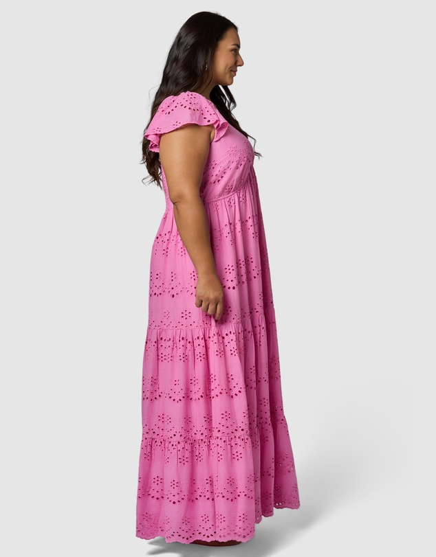 Something 4 Olivia - Violet Broderie Maxi Dress