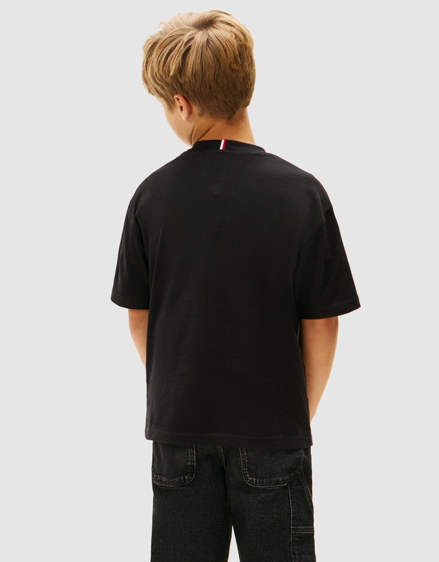 Tommy Hilfiger - Flag Embroidery Crew Neck T-Shirt - Teens