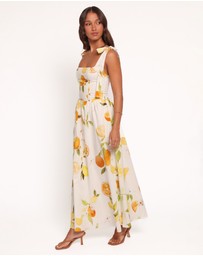Petal & Pup - Mirea Midi Dress - Lemon Print