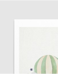 Olive et Oriel - Sky Friends On Linen I