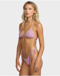 RVCA - Womens Grow Together Halter Tri Bikini Top