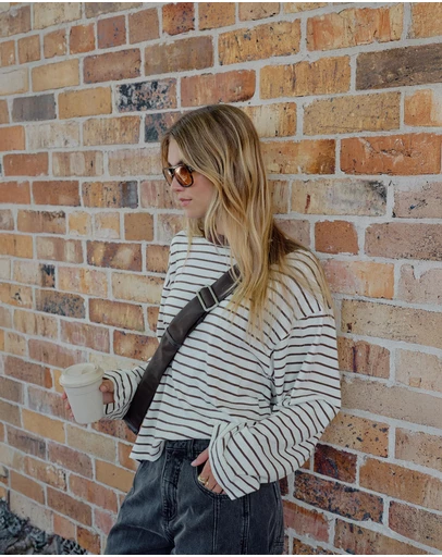 Ceres Life - Beau Long Sleeve Slouchy Tee