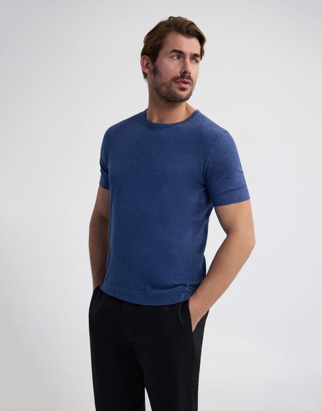 Oxford - Theodore Crew Neck Knitted T-Shirt