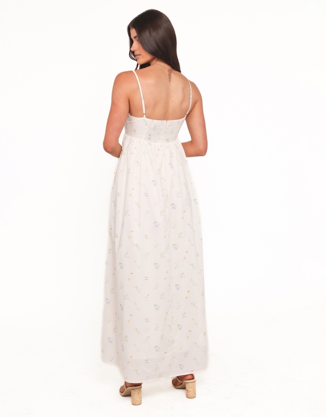 Petal & Pup - Odessa Maxi Dress - White Floral
