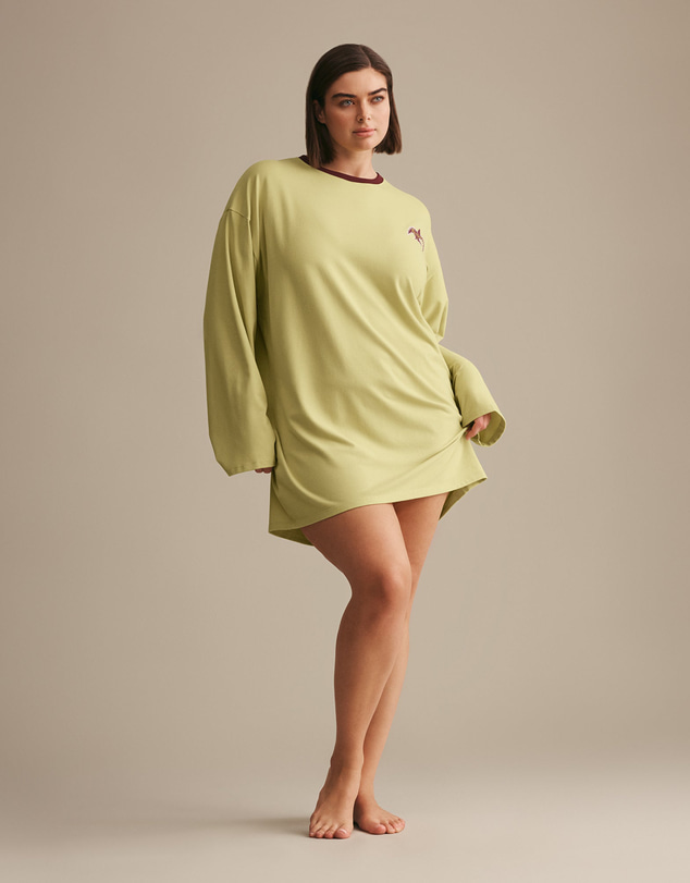 Resting - CloudKnit Jersey Stevie Long Sleeve Nightie