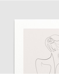 Olive et Oriel - Line Figure I Art Print