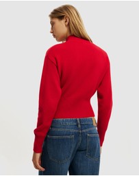 Cotton On - Lotus Cinched Zip Knit