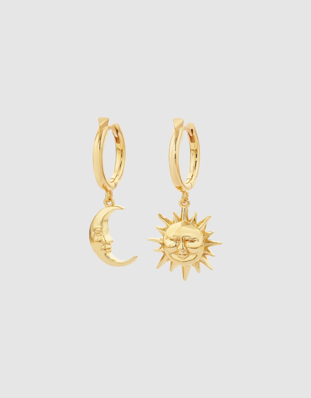 Karen Walker - Sun & Moon Hoops