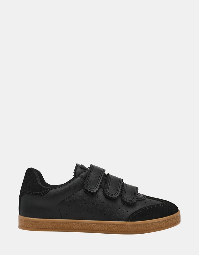 Steve Madden - Daybreak Black Leather Sneakers
