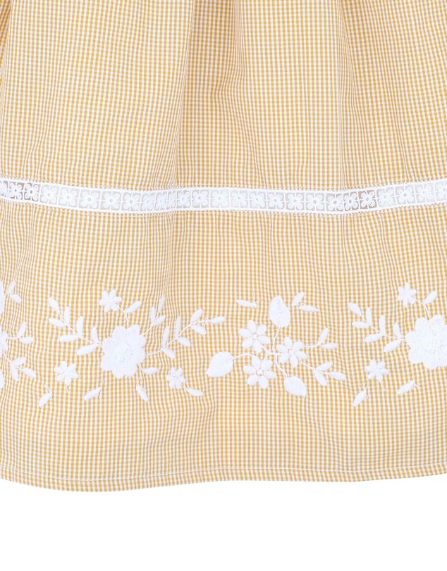 Bebe by Minihaha - Winnie Embroidered Gingham Dress - Kids