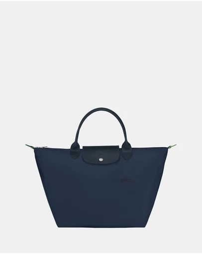 Longchamp - Le Pliage Green Canvas Handbag - Medium