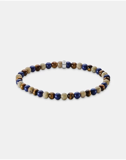 THOMAS SABO - THOMAS SABO Bracelet with brown and blue beads