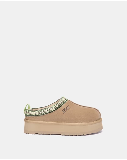 EVERAU - Australian Shepherd Ugg Tay Platform Cow Suede Upper House Shoes