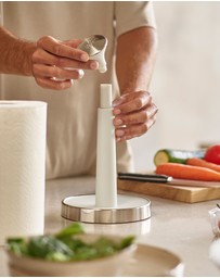 Joseph Joseph - Push&Tear™ Easy-Tear Kitchen Roll Holder (Stone)