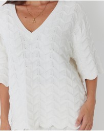 ALEXANDRA - Agape Top White