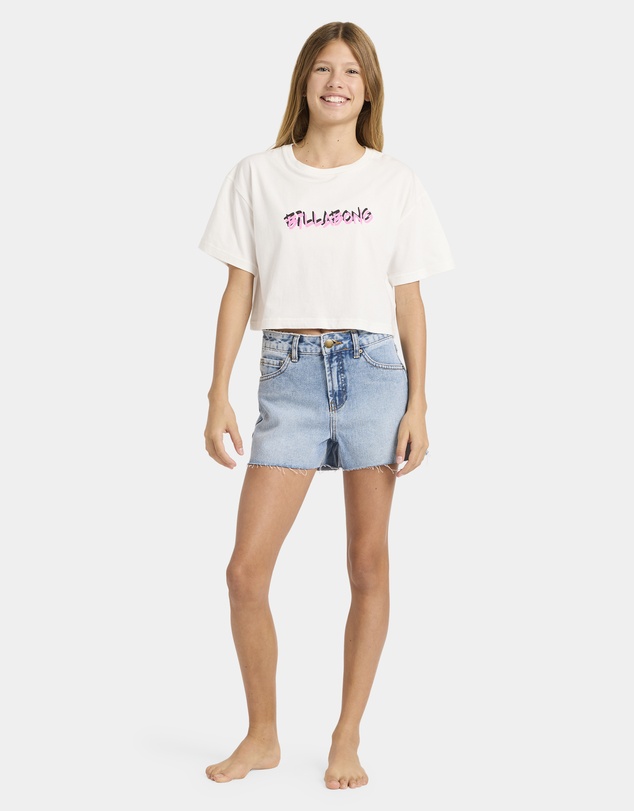 Billabong Kids - Girls 6 to 16 Say My Name Oversized T-Shirt