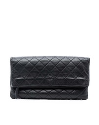 Pre-Loved by Azura Reborn - Pre-Loved Quilted Lambskin CC Beauty Foldover Clutch