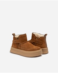 Ozwear Connection Uggs - Ugg Tag Zipper Ankle Boots