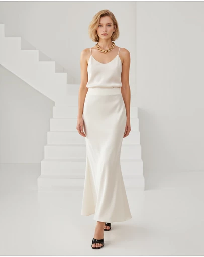 Mossée - Ayla Long Silk Skirt