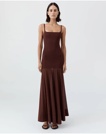 St. Agni - Sheer Silk Circle Hem Dress