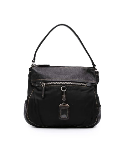Pre-Loved by Azura Reborn - Pre-Loved Leather and Tessuto Shoulder Bag