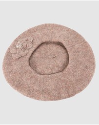 Max Alexander - European Made Beige Soft Wool Beret
