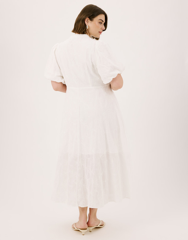 Atmos&Here Curvy - Pippa Puff Sleeve Midi Dress