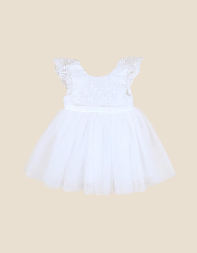 Bebe by Minihaha - Lace and Tulle Frill Dress With Bloomers - Babies