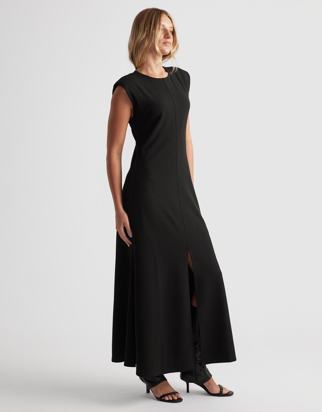 Decjuba - Bonnie Shoulder Pad Maxi Dress