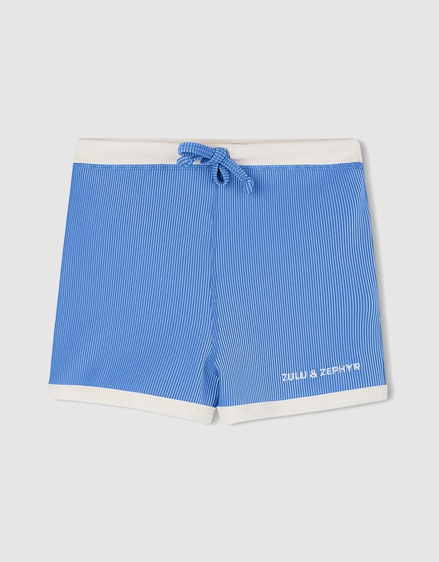Zulu & Zephyr Mini - Mini Stripe Rib Surf Shorts - Kids