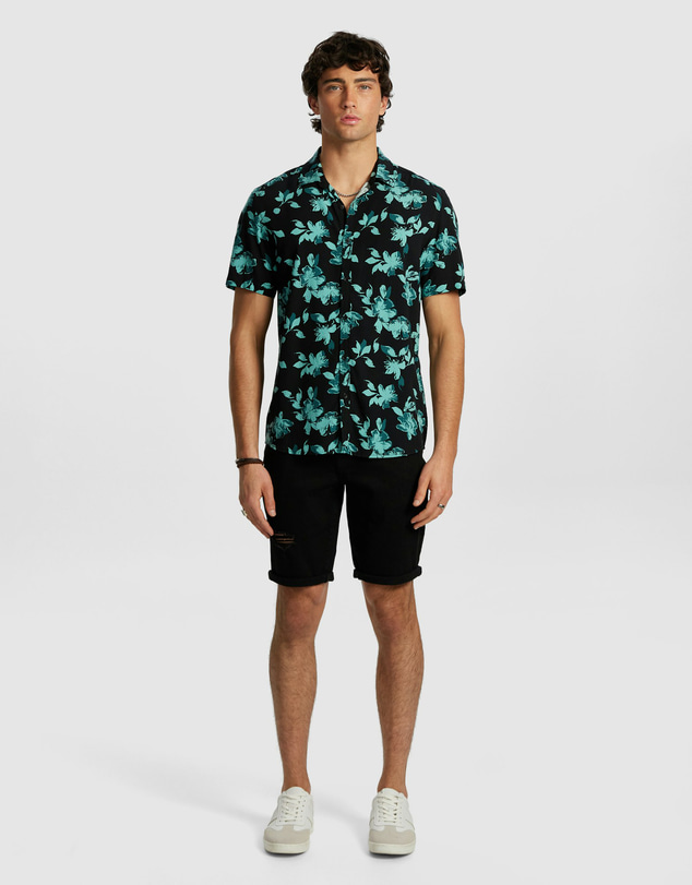 yd. - Christos Ripped Denim Short