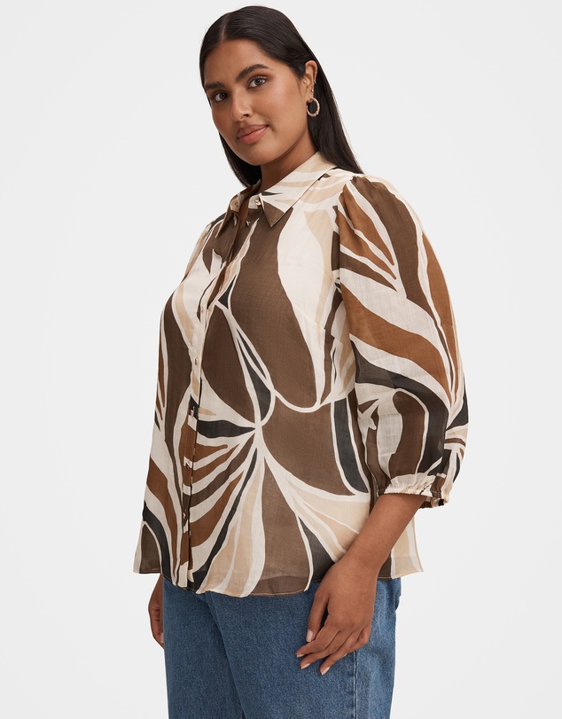 Forever New Curve - Davina Curve Long Sleeves Blouse