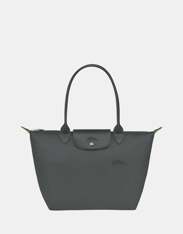 Longchamp - Le Pliage Green Canvas Tote Bag - Medium